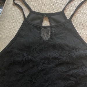 Papermoon lace overlay halter tank size L